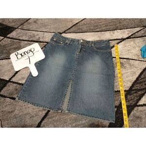 Bongo denim mini skirt w/front slit 7 *